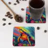Koraal - Schildpad - Abstract - Water onderzetter kurk middel -sfeer2