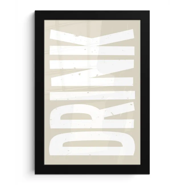 Japandi - Vintage - Japandi - Wit fotolijst zwart zonder passe partout klein -3d