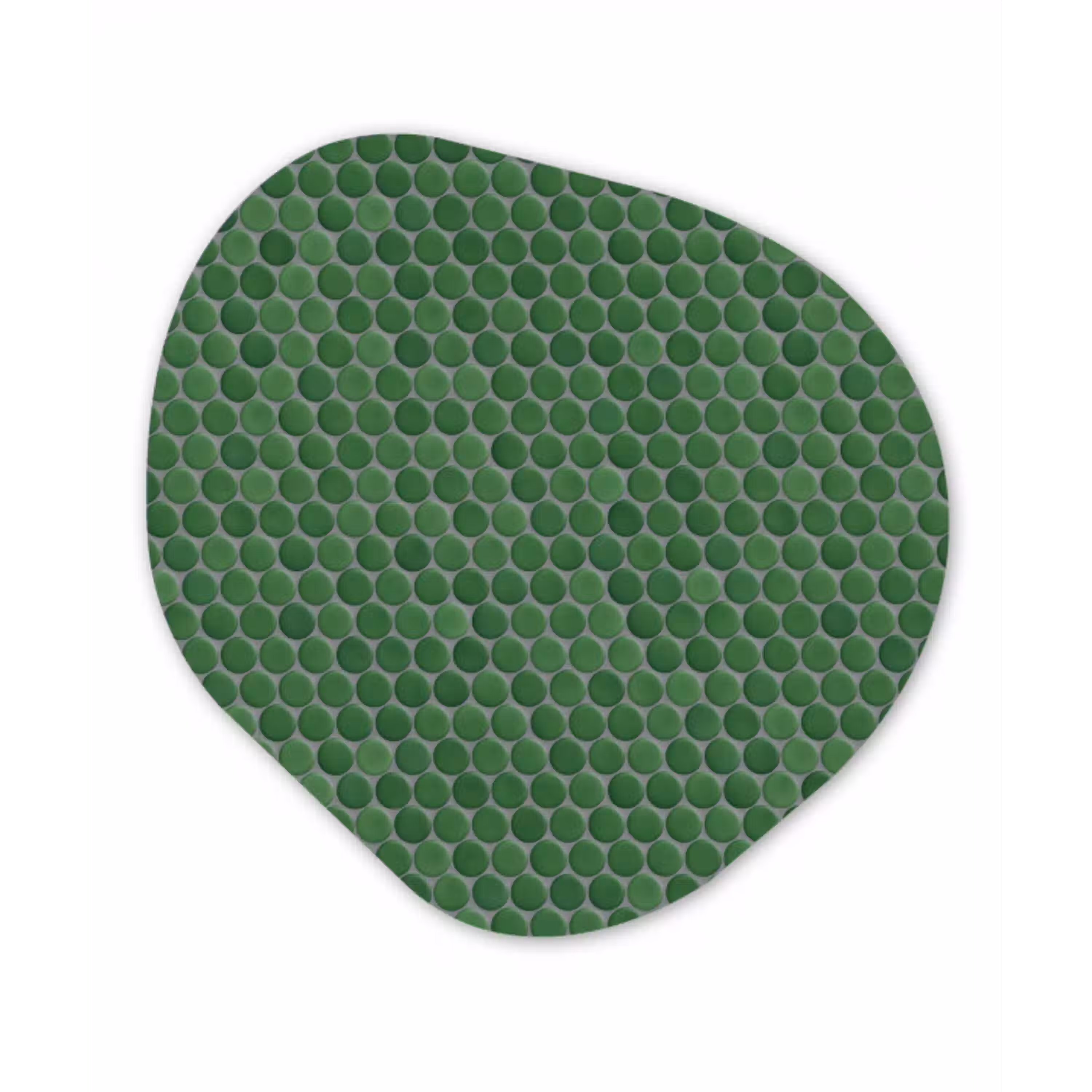 Penny - Mozaïek - Bosgroen - Green Wandcirkel Organisch Aluminium middel 851 -3d