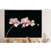 Orchidee - Bloemen - Zwart - Roze - Knoppen forex 5mm xxl -bovenbank