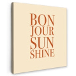 Oranje - Quote - Sun Tuinposter op houten frame 2 cm dik middel -3d