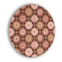 Geometrisch - Bloemen - Kleurrijk Akoestische PET Vilt - Rond klein 838 -3d