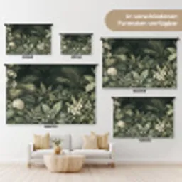 Jungle - Bladeren - Botanisch - Groen Wandkleed katoen klein -tsfeer8_DE
