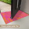 Zebraprint - Roze - Oranje - Dierenprint Deurmat klein -USP_DE