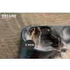 Grijs - Luxe  - Goud - Marmer Placemat vinyl groot -closeup