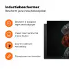 Bruin - Kok - Hondje Inductie beschermer vinyl 3mm klein -zzzzzzz-td-ups