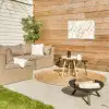 Marmer - Goud - Structuur Tuinposter op houten frame 2 cm dik klein 845 -sfeer2