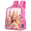 Prinses - Roze - Kasteel Kinderrugzak - Roze middel -schuin