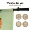 Dinosaurus - Groen - Planten - Cirkel Wandkleed katoen klein -sfeer2