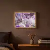 Marmer - Roze - Paars - Gold Light Box met batterij (Wandlamp) middel -sfeer4