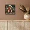 Kerst - Gnomen - Peperkoekhuisje - Rood - Groen aluminium wit klein -sfeer4