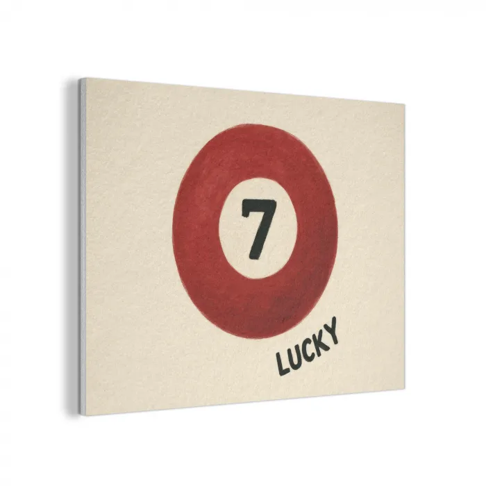 Cirkel - Zeven - Lucky - Rood PET vilt klein -3d