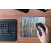 Skyline - Wolkenkrabbers - Water - Blauw muismat rubber klein -toetsenbord