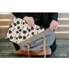 Tulpen - Patroon - Zwart laptophoes neopreen klein 279 -tas
