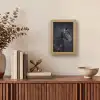 Portret - Paard - Donker Light Box met kabel (Tafellamp) klein -sfeer2