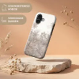 Jungle - Tropisch - Natuur -Vintage - Beige Toughcase MagSafe Apple iPhone 17 klein -USP_RandenV_NL