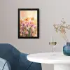 Vlinders - Oranje - Bloemen fotolijst zwart zonder passe partout klein -sfeer4