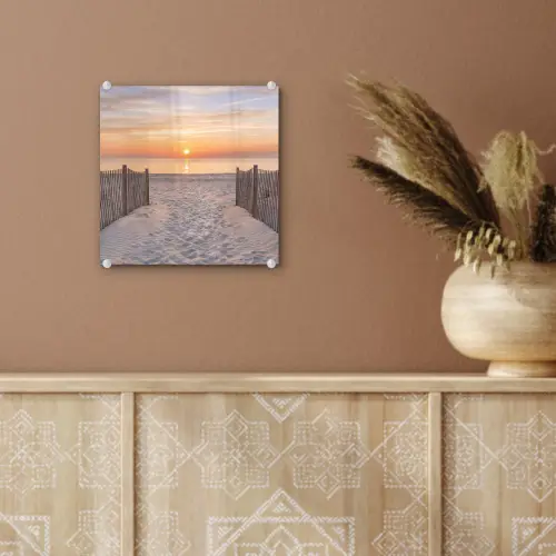 Zonsondergang - Strand - Zand plexiglas 5mm klein -sfeer5