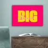 Dream big - Roze - Geel - Minimalistisch canvas 2cm klein -sfeer4