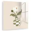Bloem - Wit - Vaas - Quote plexiglas 5mm klein -zzzproduct_nieuw