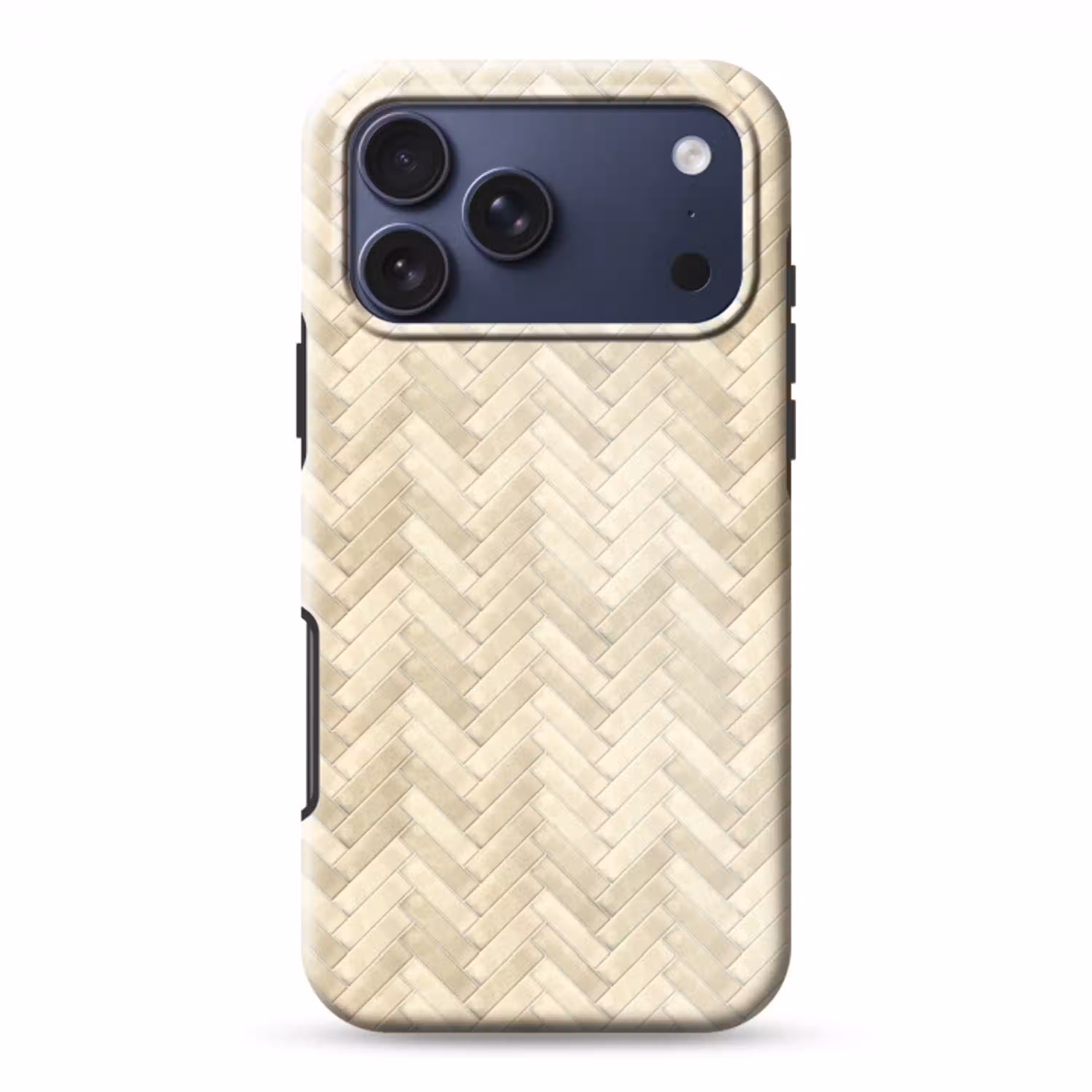Visgraat - Wandtegel - Licht Beige Toughcase MagSafe Apple iPhone 17 Pro Max klein 1019 -3d