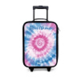 Tie dye - Abstract - Blauw - Roze Kinderkoffer - Zwart klein -3d