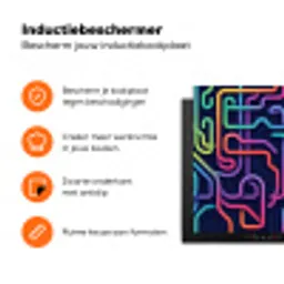 Retro - Abstract - Neon Inductie beschermer vinyl 3mm klein -zzzzzzz-td-ups