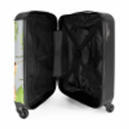 Diertjes in de jungle NBS - Handbagage koffer - Kinderen Unisex middel -binnenkant