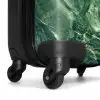 Marmer - Diepgroen Marmerlandschap NBS - Handbagage koffer - Kinderen Unisex middel -wiel