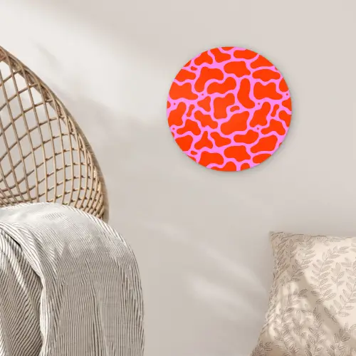 Vormen - Roze - Rood Wandcirkel plexiglas klein 852 -sfeer5