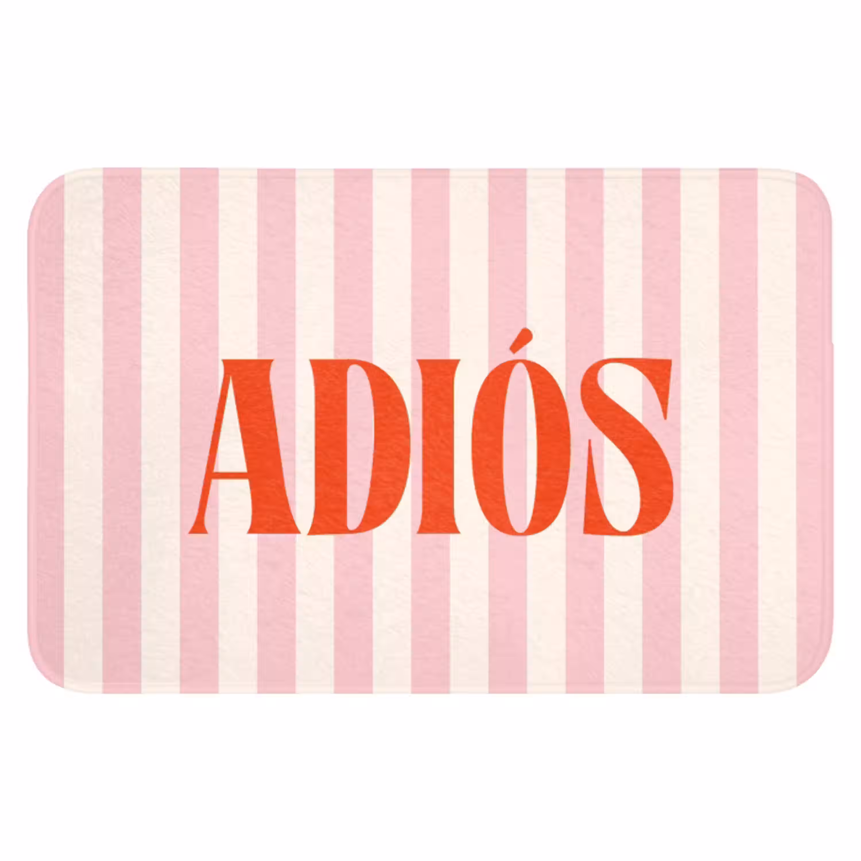 Zachtroze - Rood - Strepen - Adiós WCmat klein -3d