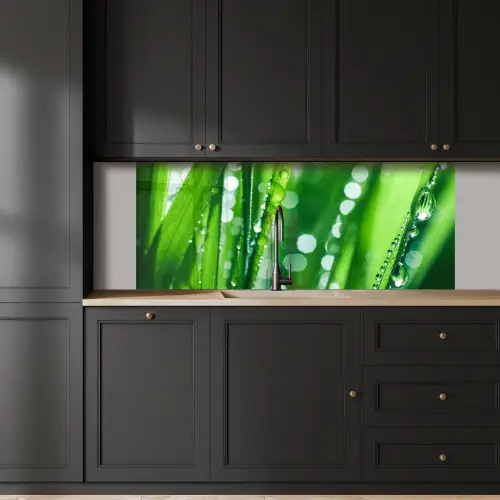 Natuur - Gras - Groen keuken achterwand 2 middel -sfeer1