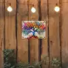 Levensboom - Natuur - Kleurrijk - Boom tuinposter los doek klein -sfeer1