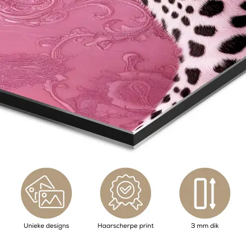 Panter - Luxe - Roze aluminium wit klein -closeup_NL