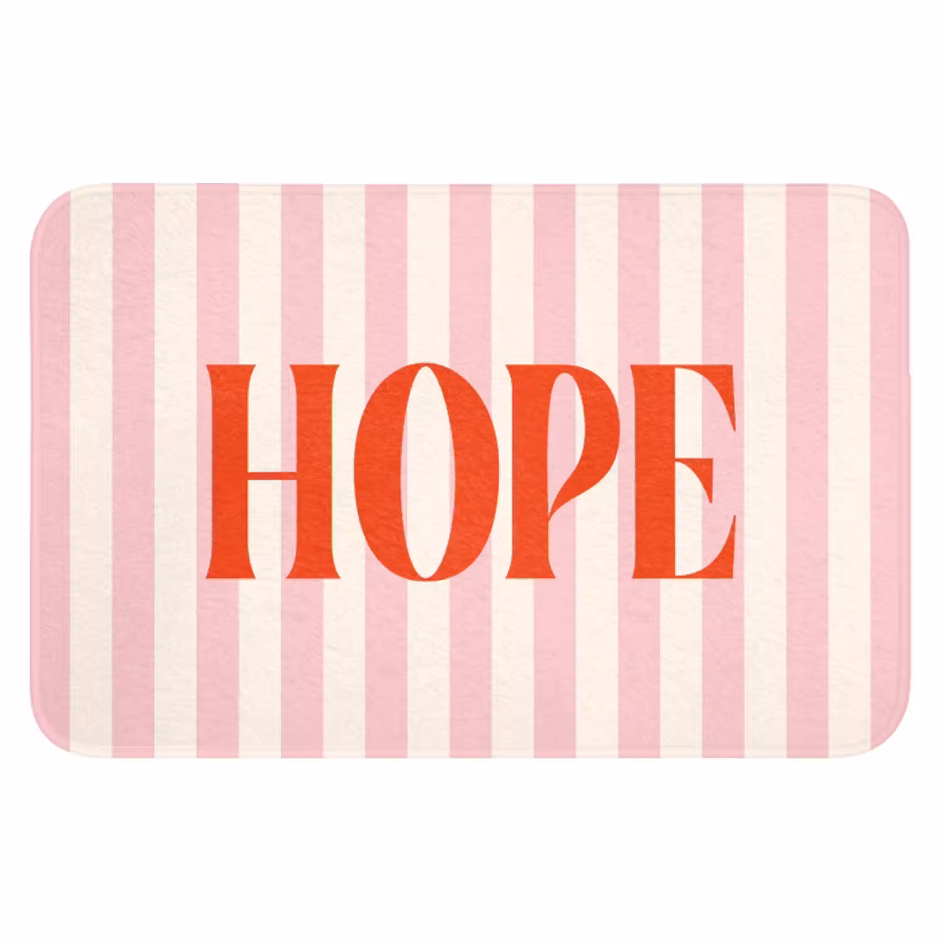 Zachtroze - Rood - Strepen - Hope WCmat klein -3d