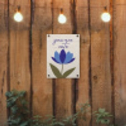 Korenbloem - Valentijn - Bloem - Blauw tuinposter los doek klein -sfeer1