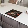 Stilleven met bloemen en een horloge - Schilderij van Abraham Mignon Inductie beschermer vinyl 3mm middel -sfeer8