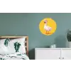 Eend - Zonnebril - Geel Wandcirkel aluminium klein -slaapkamer