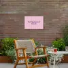 Paars - Strepen - You're doing great - Schaduw Tuinposter op houten frame 2 cm dik klein -sfeer3
