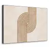 Symmetrische bocht - Koperkleurig Textielframe zwart klein -3d