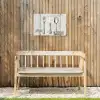 Zilver - Bestek - Hout Tuinposter op houten frame 2 cm dik klein -sfeer4