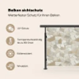 Mozaïek - Stenen - Beige Balkonbeschermer Duitsland klein 596 -specs