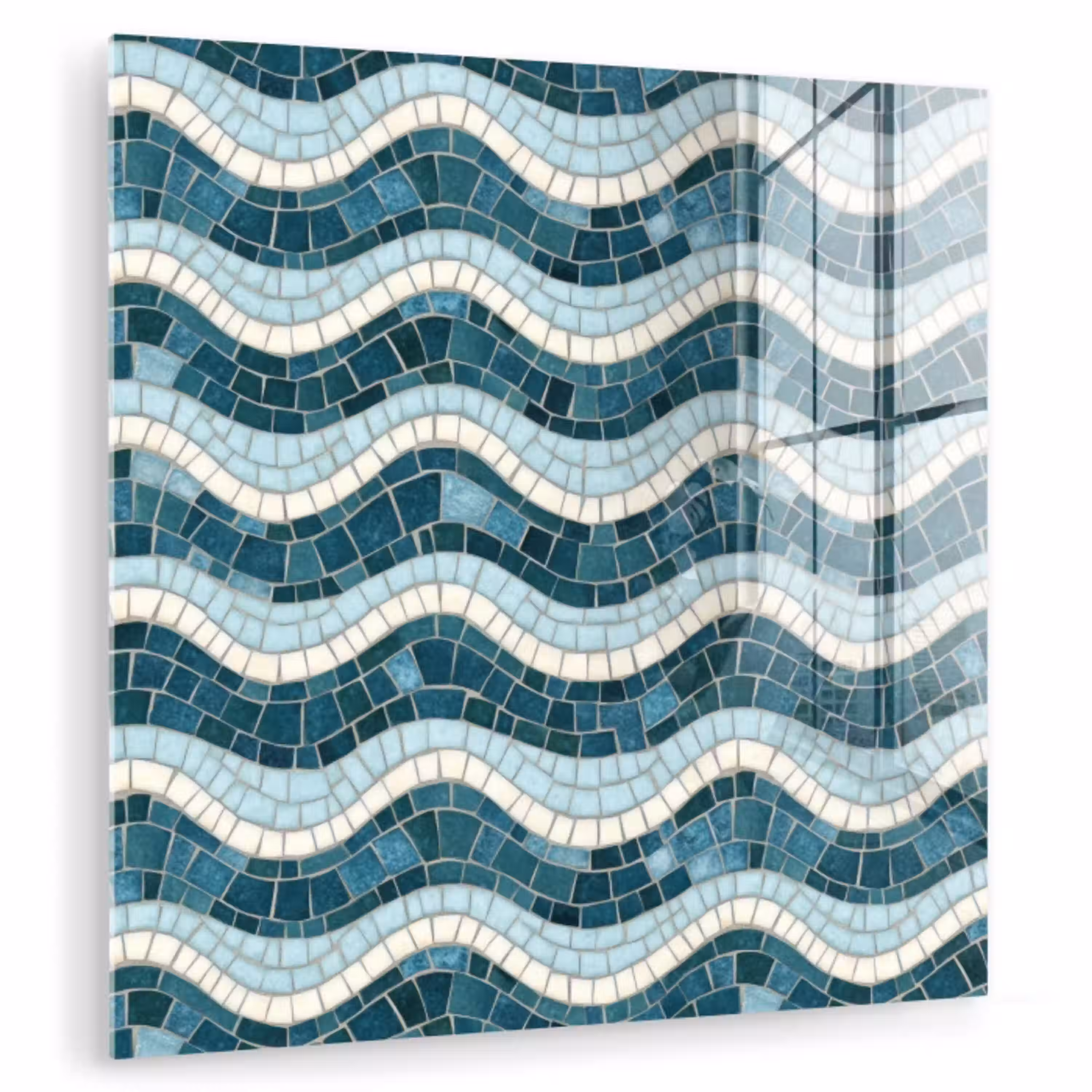 Blauw - Wit - Mozaïek - Golvend plexiglas 5mm klein 11 -zzzproduct_nieuw