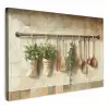 Hout - Keukengerei - Stilleven - Tegels KitchenYeah - Keuken - Canvas klein -3d