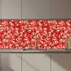 Bloesem - Rood - Patronen - Bloemen keuken achterwand 2 middel 871 zz_3dshopping