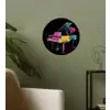 Piano - Kleurrijk - Verf - Modern Wandcirkel behangsticker klein -sfeer2