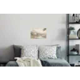 Landhuis - Rivier - Vee Muursticker klein -slaapkamer