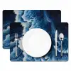 Golven - Blauw - Schuim Placemat vinyl groot -zzsfeer2_Kitchenyeah-website