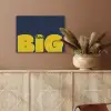 Think big - Blauw - Geel PET vilt klein -sfeer4