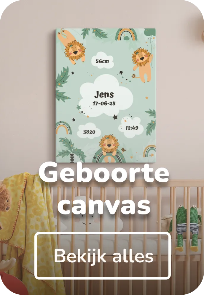 Geboorte canvas